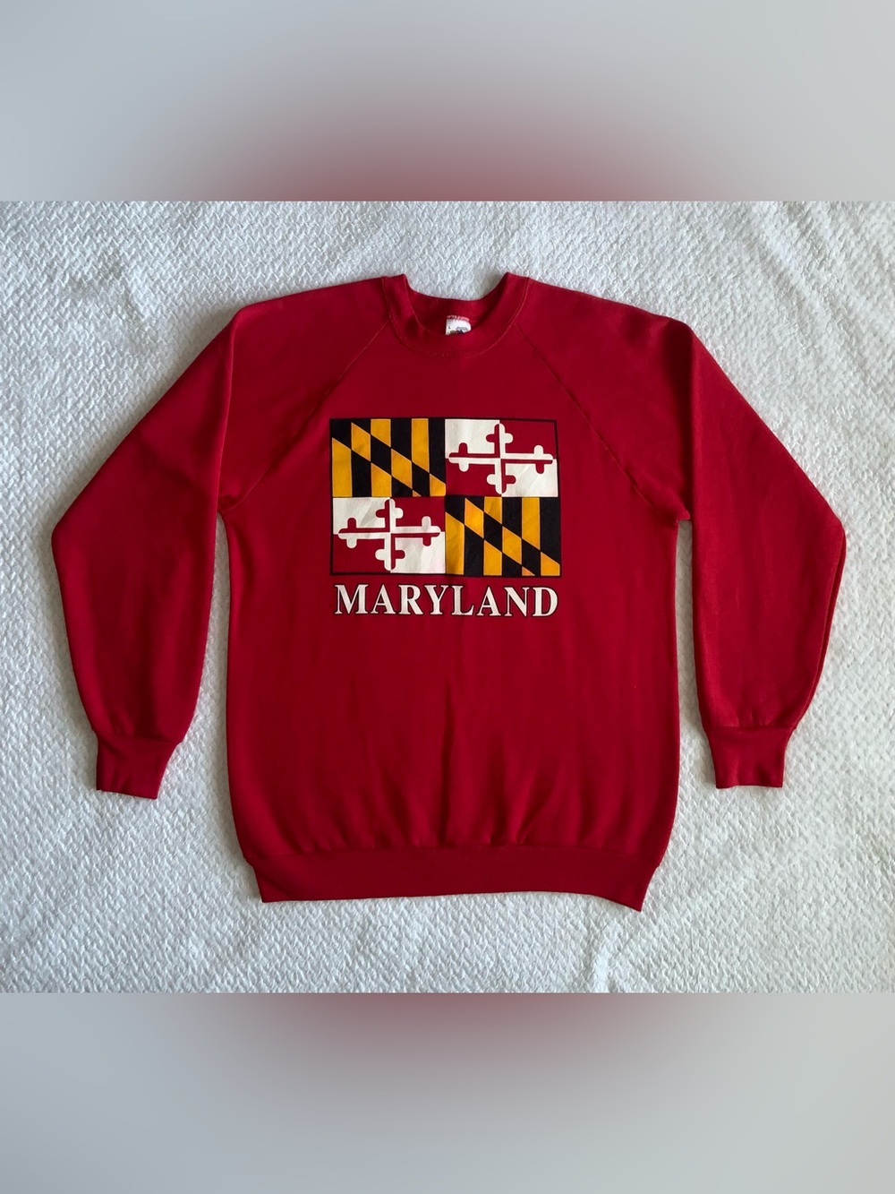 Fruit Of The Loom Vintage Maryland State Flag Sweater